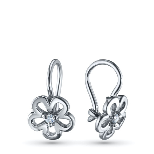 Серьги из серебра с бриллиантами э0601сг04210526