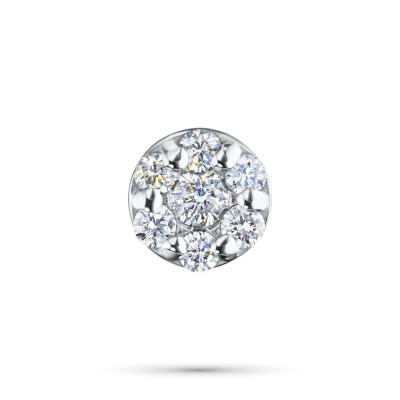 Подвеска из белого золота с бриллиантами э4701пд04152800