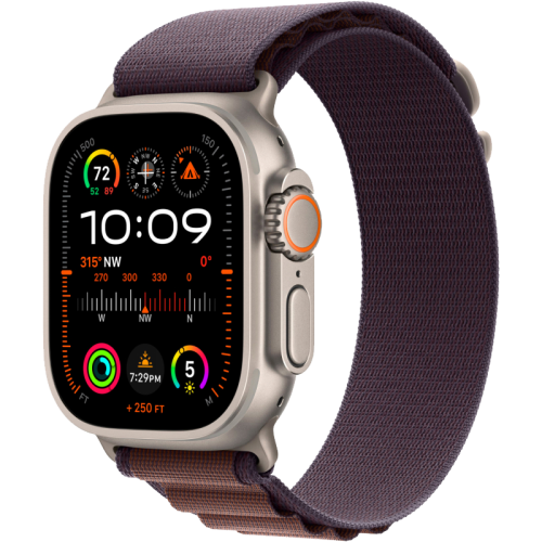 Умные часы  Apple Watch Ultra 2, 49 мм, S, Alpine Loop, Indigo (MRFE3)
