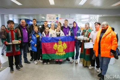 В Якутске встретили участников Всероссийской олимпиады по физической культуре / Алина Мурукова Якутск Якутск Республика Саха (Якутия)