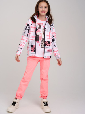 Брюки текстильные для девочек