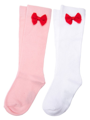 Гольфы детские трикотажные для девочек, 2 пары в комплекте