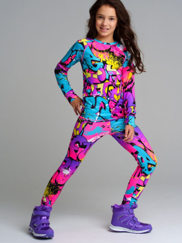 Термокомплект трикотажный для девочек: брюки, толстовка для эпизодического использования