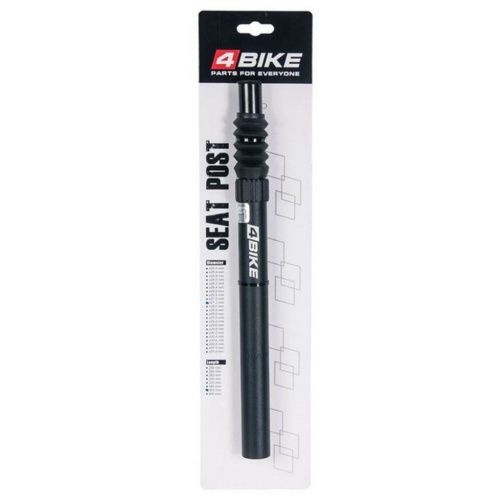 Штырь подседельный 4BIKE SPS-78N, 27.2х350 мм, амортизационная, алюминий, черный, ARV000180