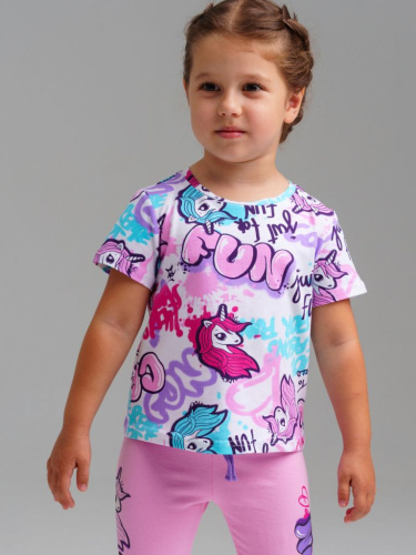 Фуфайка трикотажная для девочек (футболка)