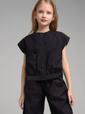 Жилет текстильный для девочек