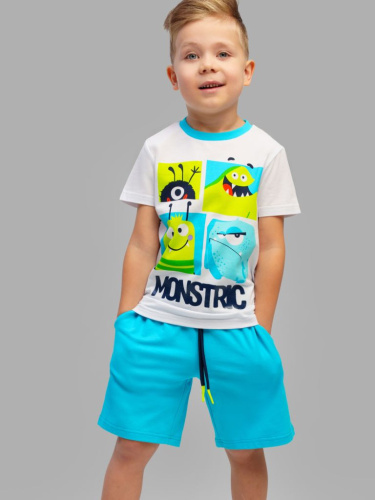 Комплект трикотажный для мальчиков: фуфайка (футболка), шорты