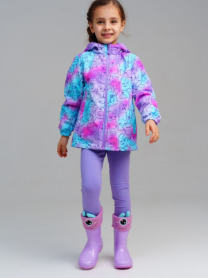Куртка текстильная с полиуретановым покрытием для девочек (ветровка)