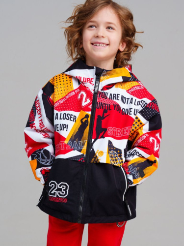 Куртка текстильная с полиуретановым покрытием для мальчиков (ветровка)