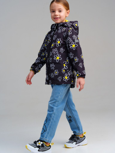 Куртка текстильная с полиуретановым покрытием для девочек (ветровка)