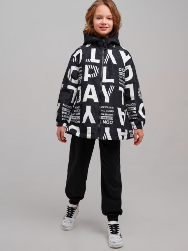 Куртка текстильная с полиуретановым покрытием для девочек (ветровка)