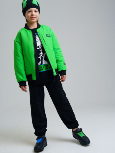 Куртка текстильная с полиуретановым покрытием для мальчиков (бомбер)