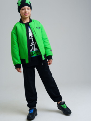 Куртка текстильная с полиуретановым покрытием для мальчиков (бомбер)