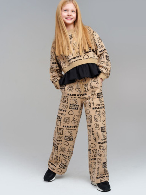 Брюки трикотажные для девочек