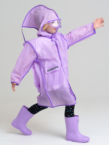 Плащ из полимерного материала для девочек (дождевик)