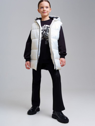 Жилет текстильный с полиуретановым покрытием для девочек