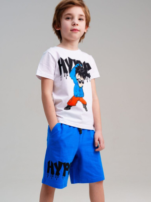 Комплект трикотажный для мальчиков: фуфайка (футболка), шорты