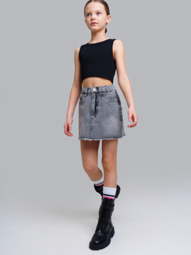 Юбка текстильная джинсовая для девочек