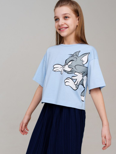 Фуфайка трикотажная для девочек (футболка)