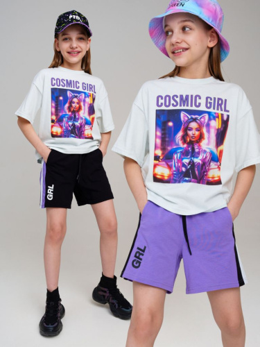 Шорты трикотажные для девочек, 2 шт в комплекте