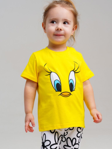 Фуфайка детская трикотажная для девочек (футболка)