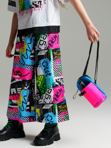 Комплект для девочек: сумка текстильная, бутылка для воды