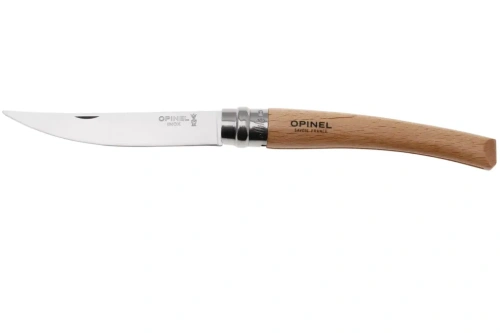 Нож складной филейный Opinel №10, сталь Sandvik 12C27, рукоять бук