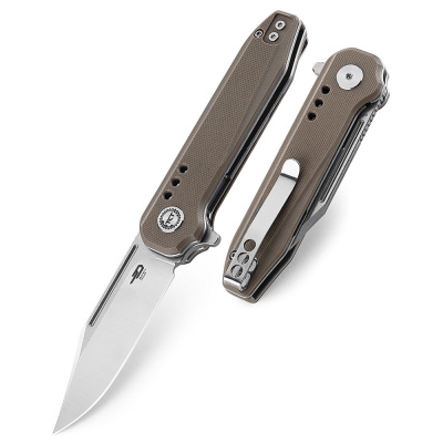 Нож складной Bestech Syntax, сталь 154CM, рукоять G10, бежевый