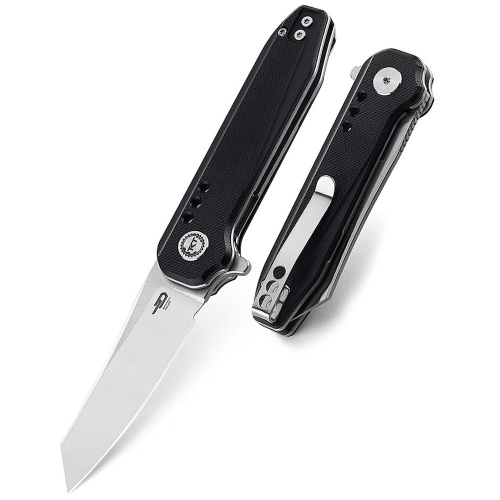 Нож складной Bestech Syntax, сталь 14C28N, рукоять G10, черный