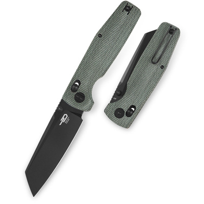 Нож складной Bestech Slasher, сталь D2, рукоять микарта, зеленый