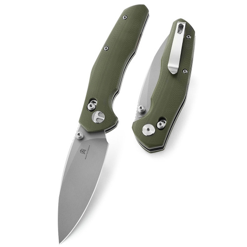 Нож складной Bestechman Ronan, сталь 14C28N, рукоять G10, зеленый