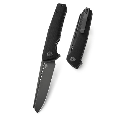 Нож складной Bestech Slyther, сталь 14C28N, рукоять G10, черный
