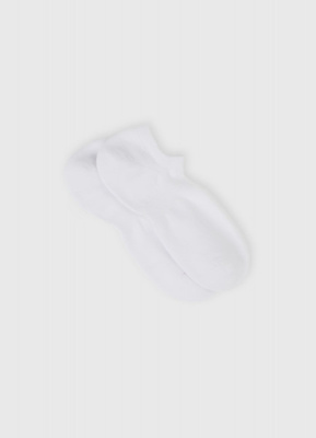 Короткие носки с поддержкой стопы, Белый