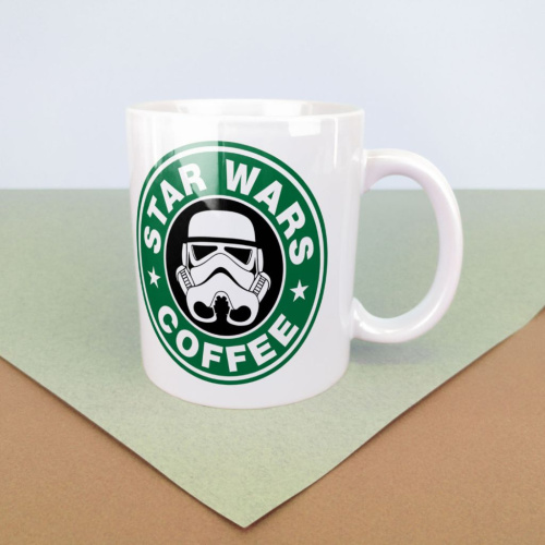 Кружка Star Wars "Star Wars Coffee" 330 мл,(белая)