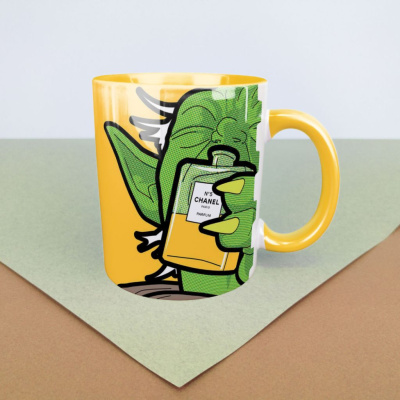 Кружка Star Wars "Шанель N5" 330 мл, (желтая)