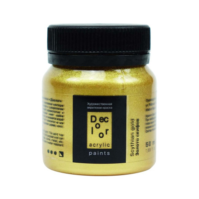 Акрил ТАИР "Деколор" 50 мл, Золото Скифов
