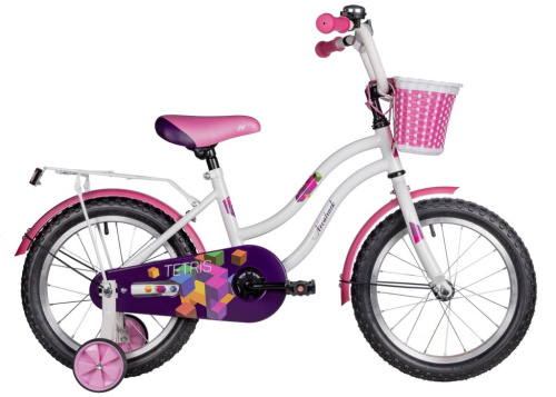 Детский велосипед Novatrack Tetris 16, год 2025, цвет Белый