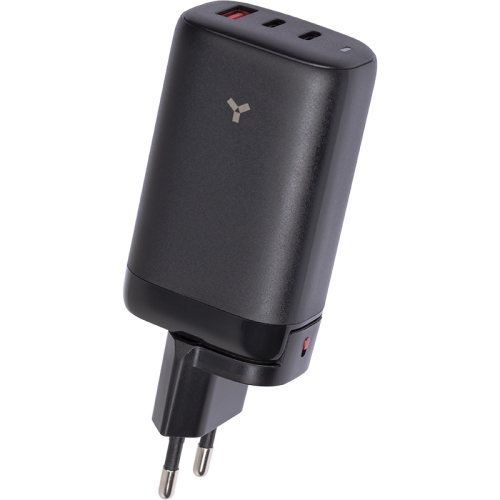 Зарядное устройство сетевое Accesstyle Cosmic 2USB-C/A 65w, черное (65W2CA) (GaN)