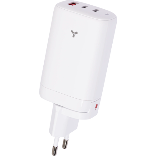 Зарядное устройство сетевое Accesstyle Cosmic 2USB-C/A 65w, белое (65W2CA) (GaN)