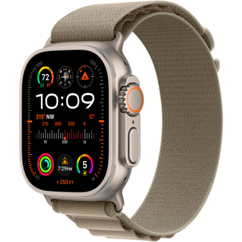 Умные часы  Apple Watch Ultra 2, 49 мм, S, Alpine Loop, Olive (MRFH3)