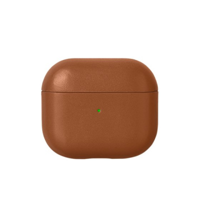 Чехол Kzdoo LuxCraft+ для AirPods 4 искусcтвенная кожа (коричневый)