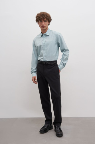 Брюки прямого кроя с эластичным поясом