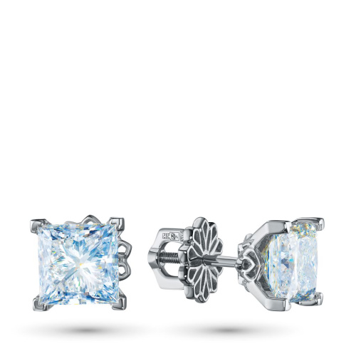 Пусеты из белого золота э4712пс11240365_white