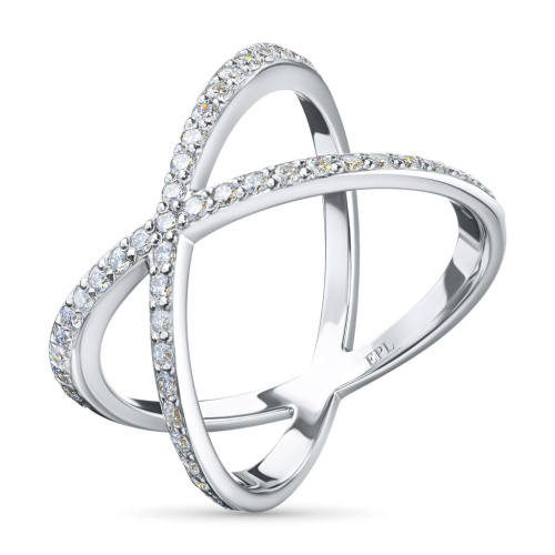 Классическое кольцо из белого золота э4712кц06200005_white