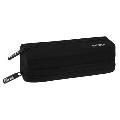 Пенал-косметичка 2 отделения, F?rst "Black" 200*65*65 мм, полиэстер