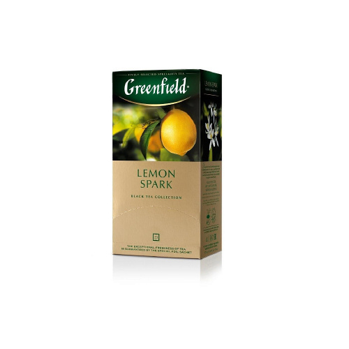 Чай Greenfield Lemon Spark черный в пакетиках, 25 шт.