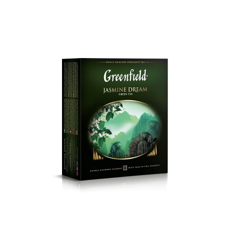 Чай Greenfield Jasmine Dream зеленый в пакетиках, 100 шт.