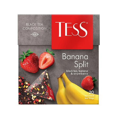 Чай фруктовый Tess Banana Split  в пирамидках, 20 шт.