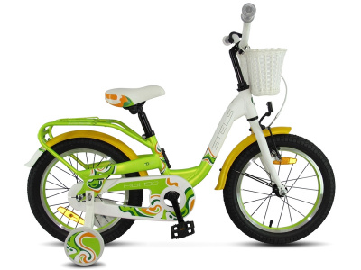 Детский велосипед Stels Pilot 190 16 V030, год 2025, цвет Зеленый-Желтый