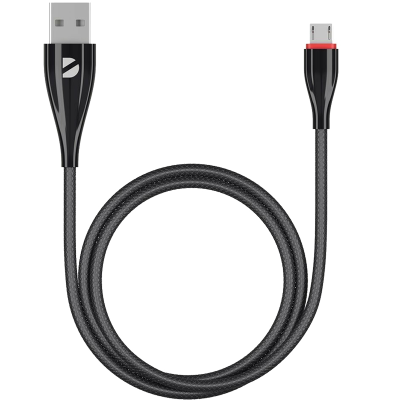 Кабель Deppa USB - micro USB, черный (1 метр)